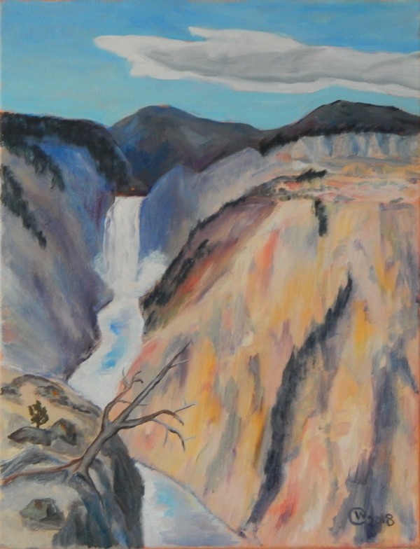 Yellowstone Falls  by Wilson Crawford by Cate Crawford and Wilson Crawford