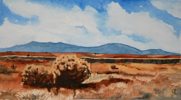 Green Horn Mountain from Valley Verde  by Wilson Crawford by Cate Crawford and Wilson Crawford