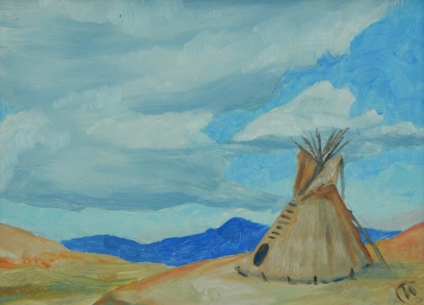 Lone Tepee  by Wilson Crawford by Cate Crawford and Wilson Crawford