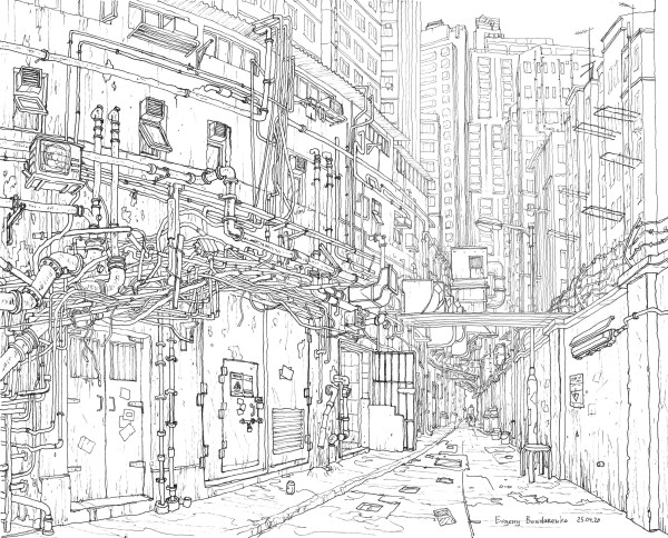 Hong Kong Kowloon by Evgeny Bondarenko