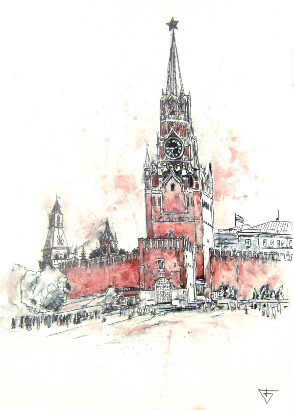 Moscow Kremlin by Evgeny Bondarenko