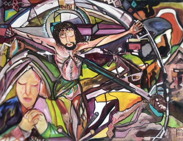 La crucifixion de Jesus Christ by Mpoyo