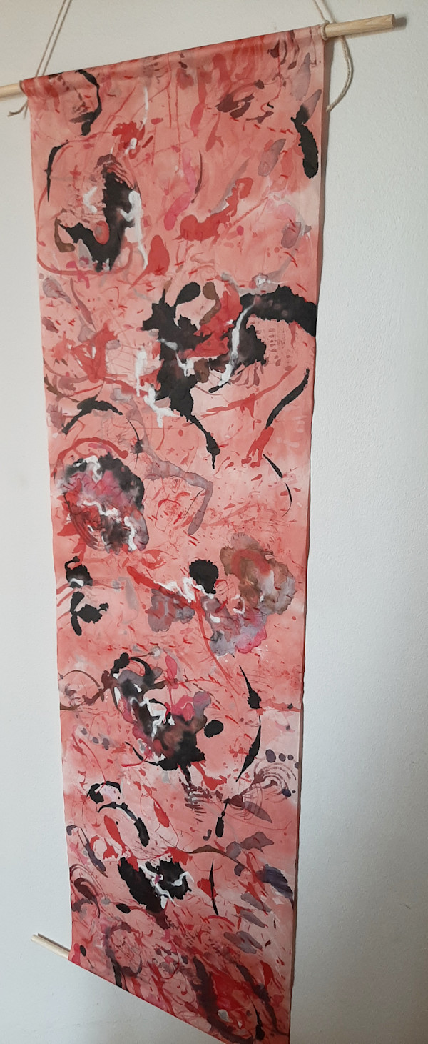 No 2 Wall Hanging Damson Blossom by Ronnie Cruwys