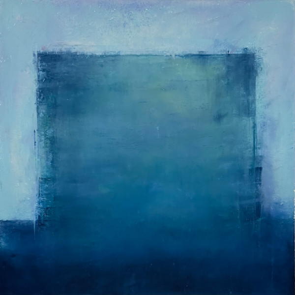 Wind the Clock - Blue with Green by Amy Bernhardt