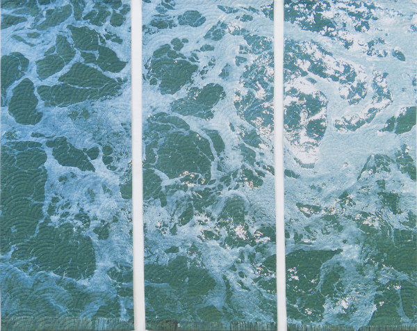 Green Sea Triptych by Marilyn Henrion