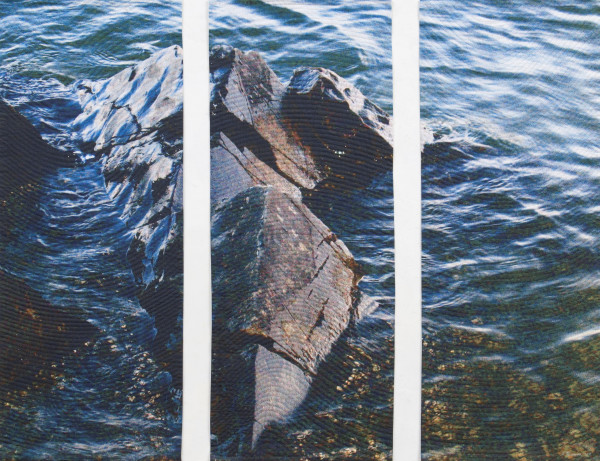Lake Rock Triptych by Marilyn Henrion