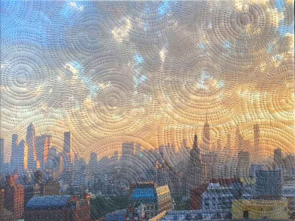 Manhattan- Hazy Dawn by Marilyn Henrion