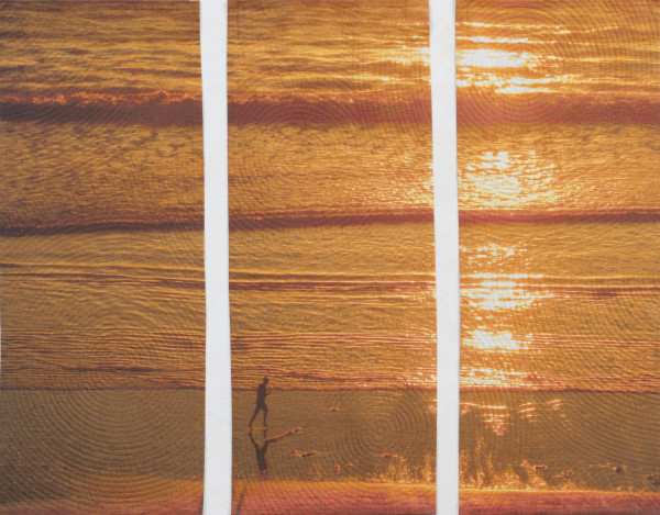 Orange Sea Triptych by Marilyn Henrion