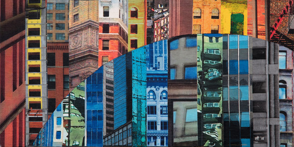 Patchwork City 19 by Marilyn Henrion