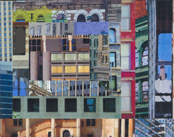 Patchwork City 6 by Marilyn Henrion