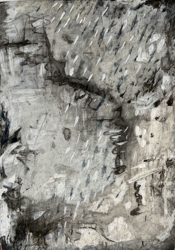 Painterly Impulse Study: Rain by C. Clinton