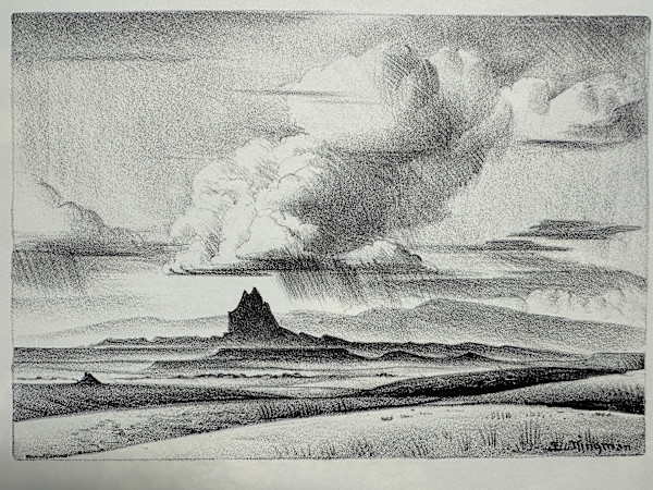 Ship Rock (New Mexico) by Eugene Kingman