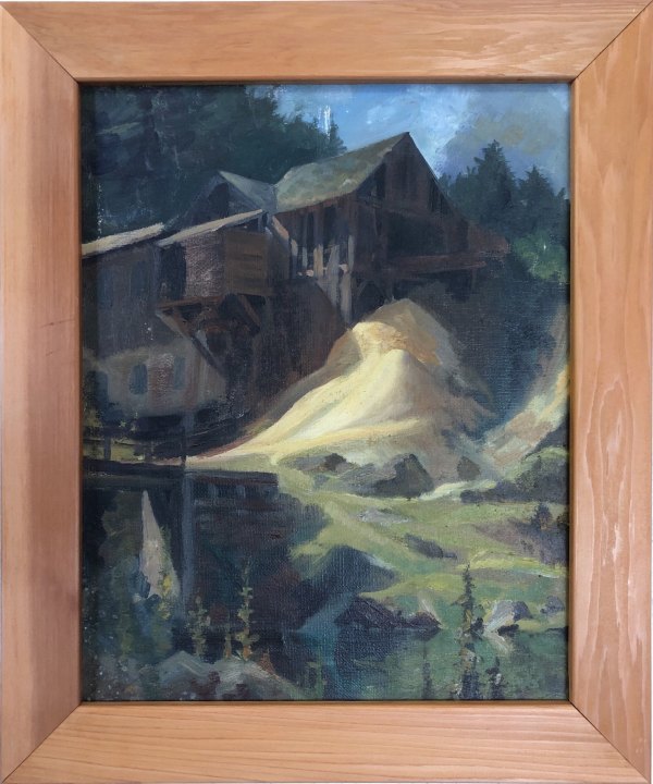 Sawmill (New England)  c. 1930s by EUGENE KINGMAN