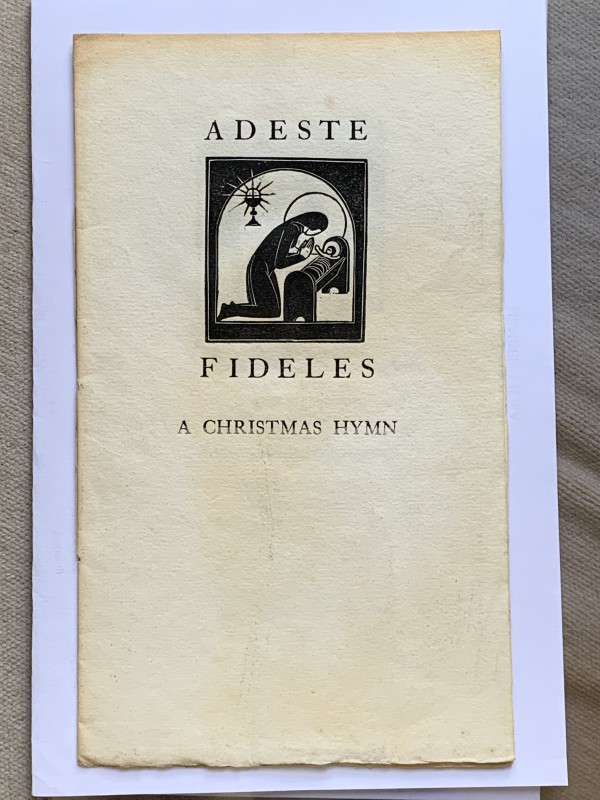 Adeste Fideles by Eric Gill