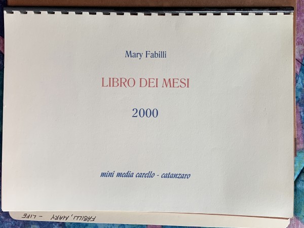 Libro Dei Mesi by Mary Fabilli