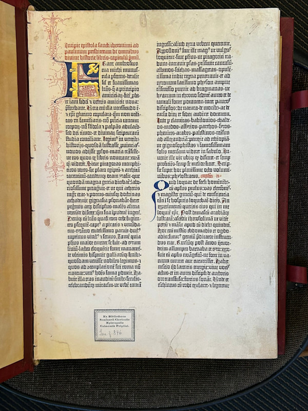 Gutenberg Bible (Pelplin Gutenberg Bible) Facsimile
