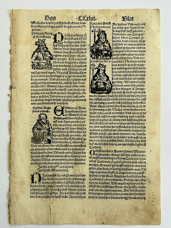 Nuremberg Chronicle (Das Sechst Alter der Welt) Folio 246 by Hartman Shedel, Johann Schönsperger, Image 1.
