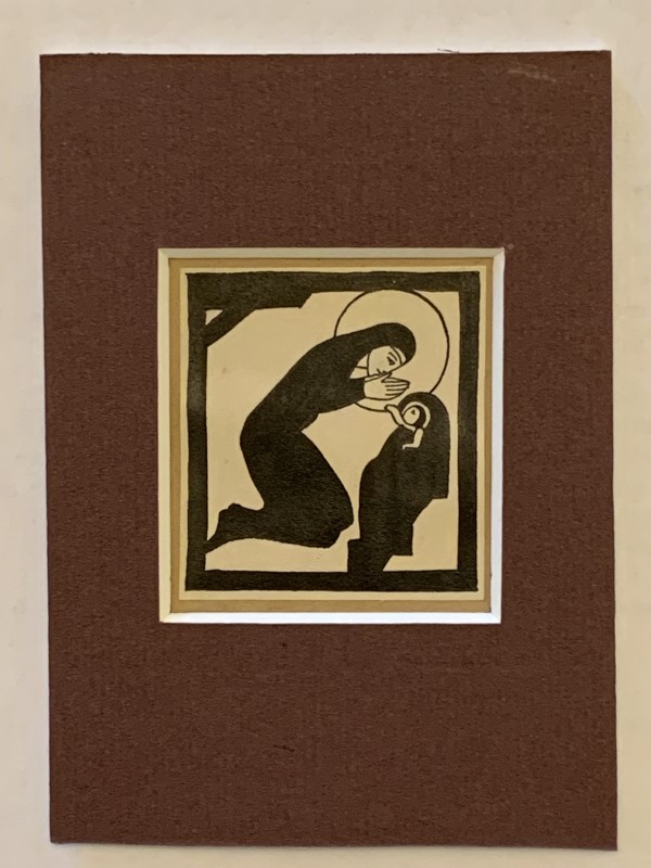 Madonna and Child, with Gallows by Eric Gill