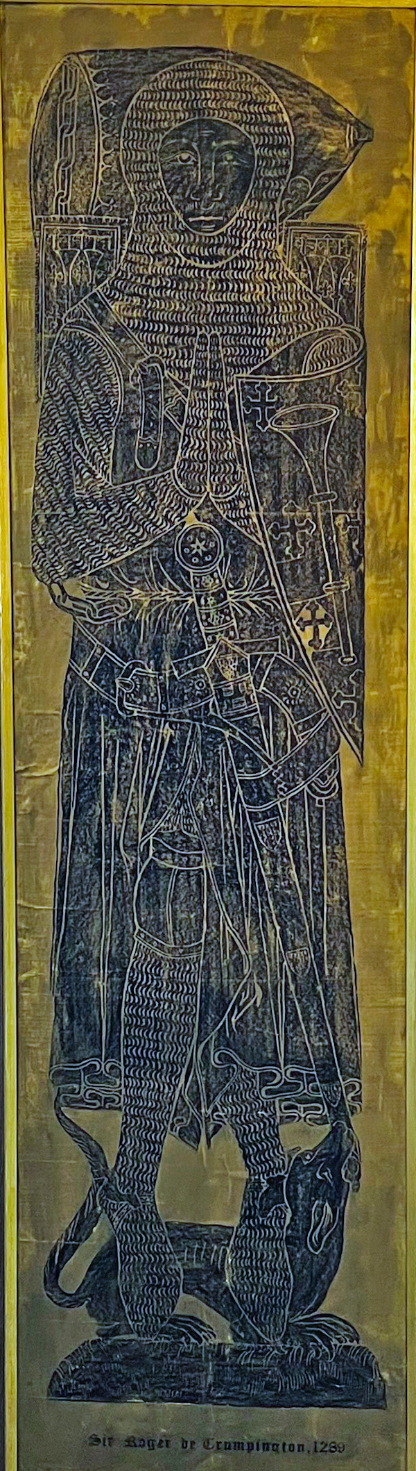 Sir Roger de Trumpington, 1289 - Monumental Brass Rubbing