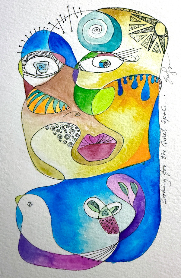 Looking for the Quiet Spot by Evelyn Dufner