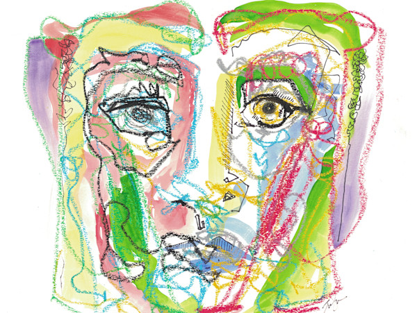 Left and Right by Evelyn Dufner