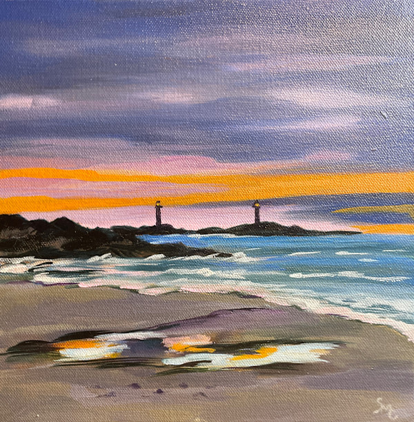 Rockport Twin Lights by Susan McCraine, Image 1.
