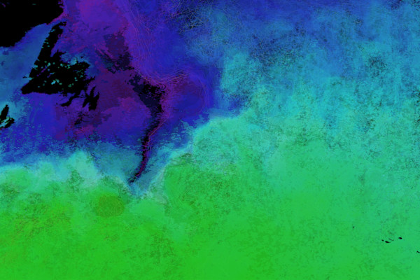 Argo Tracks and Sea Surface Temperature – North Atlantic Ocean 2 by W. Benjamin Bray