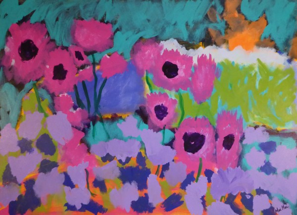 Pink Flowers by Mai Mai Pietrowski