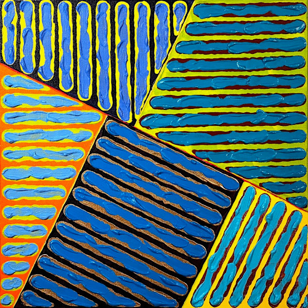 Criss Cross in Blue by Michael Bourque