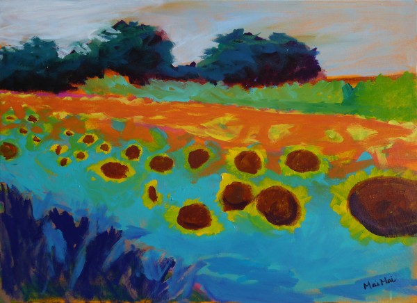 Sunflowers in Provence by Mai Mai Pietrowski