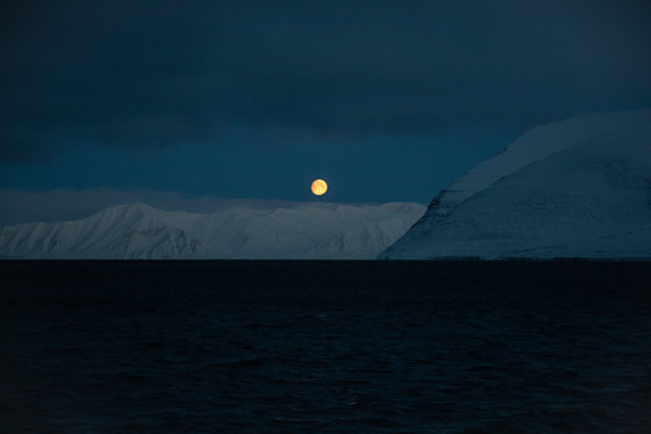 Leaving Monacobreen for a Long Sail to Ny Ålesund 1 by W. Benjamin Bray