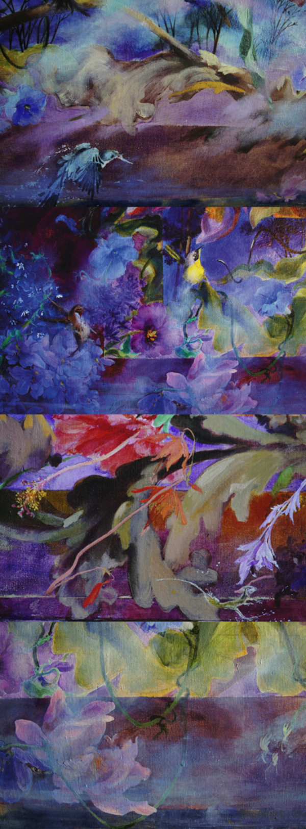 IntoThe Flames, Quadriptych by C.W.Lee Graves