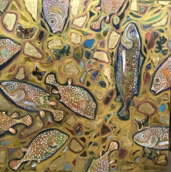 La Pecera Klimt 2 by Tanya Talamante