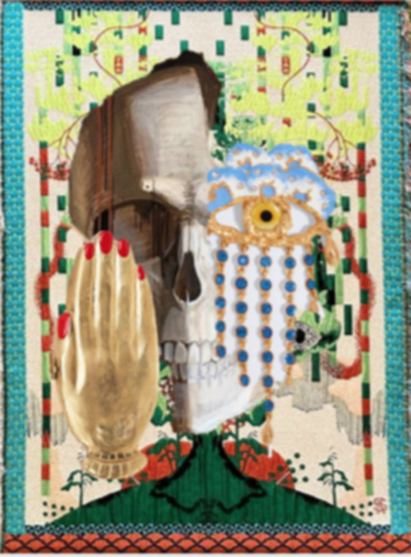 Sugar Skull Enhanced Print  12 by Tanya Talamante