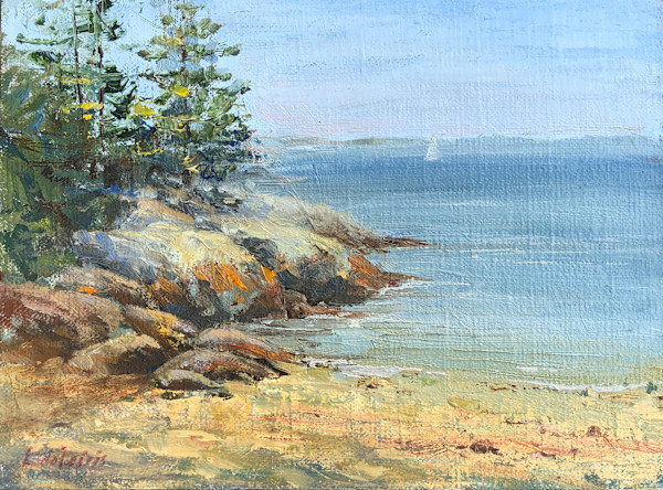 Rising Tide (Sand Beach in Stonington Maine) by Lucia deLeiris, Image 1.