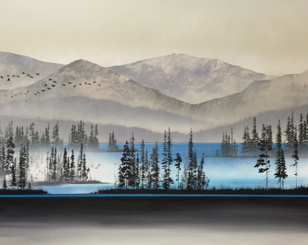 "Western Lake Fog" by Dave Kennedy - KENNEDY STUDIO ART