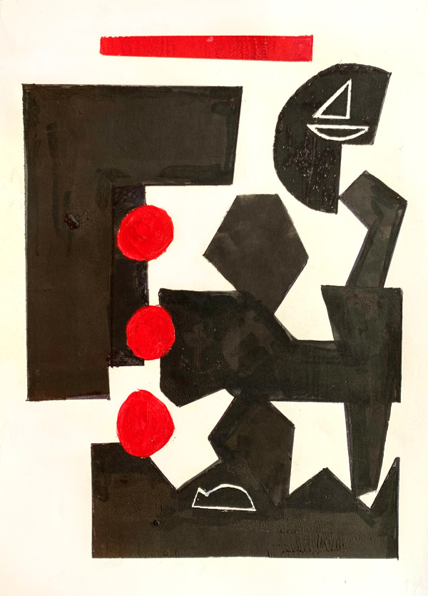 Three Red Circles by Morris Nathanson