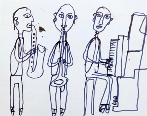 Three Musicians by Morris Nathanson