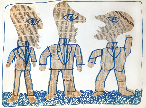 Newsprint Men by Morris Nathanson