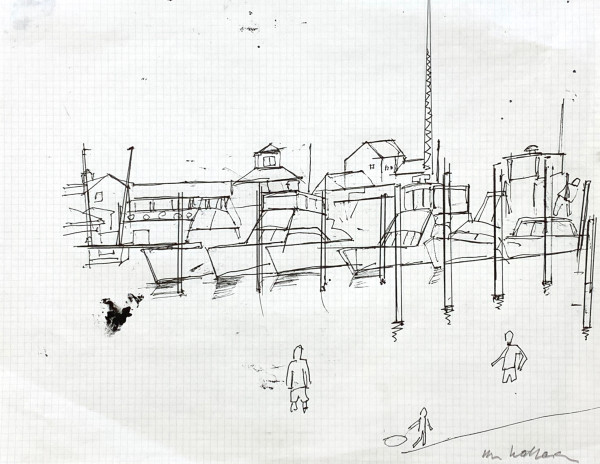 Harbor Boats by Morris Nathanson