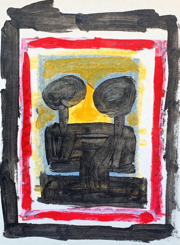 Red and Black Frames by Morris Nathanson