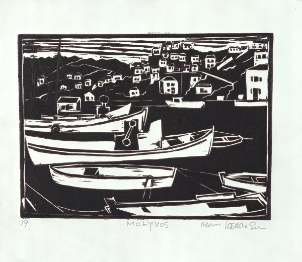 Boats at Harbor by Morris Nathanson