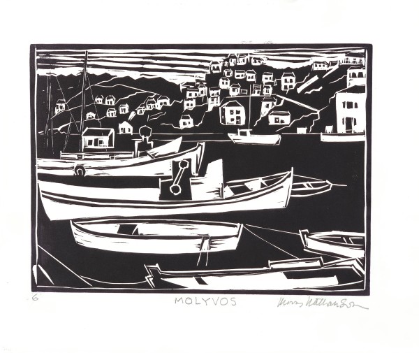 Boats at Harbor by Morris Nathanson