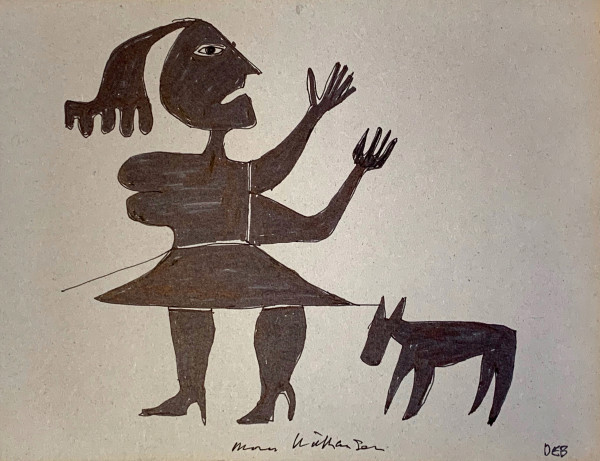 Woman and Dog by Morris Nathanson