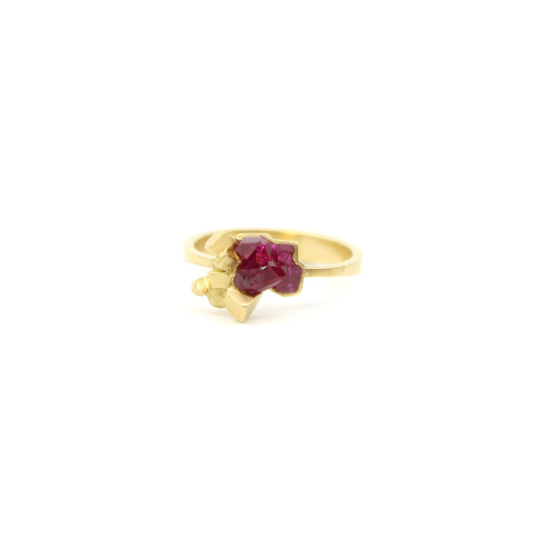 Rock Candy Ruby Cluster Ring by Kelsey Simmen