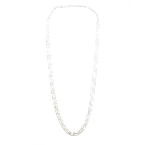 Silver Mesh Plus Necklace by Hannah Keefe