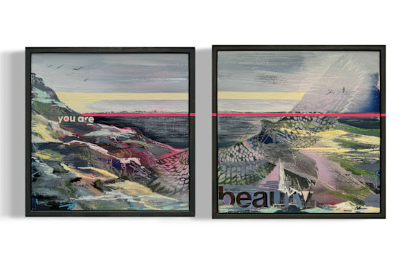 You Are Beauty - Diptych by Nicki Adani