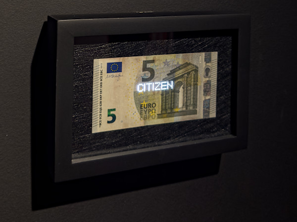 Planetary Values- 5 Euro Bill - Citizen by Jorge Luis Vaca Forero