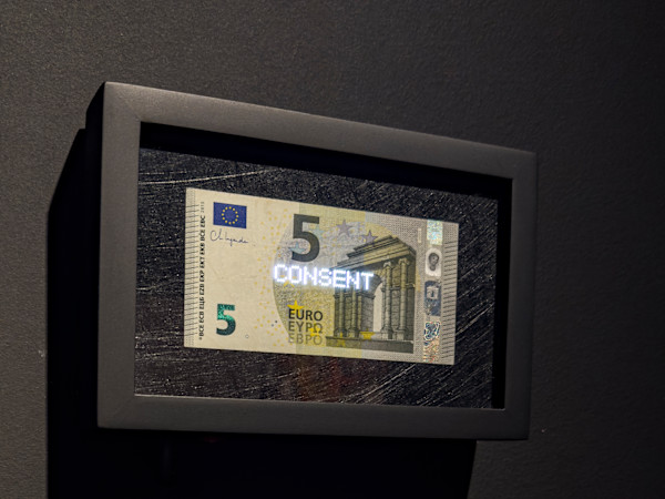 Planetary Values- 5 Euro Bill - Consent by Jorge Luis Vaca Forero