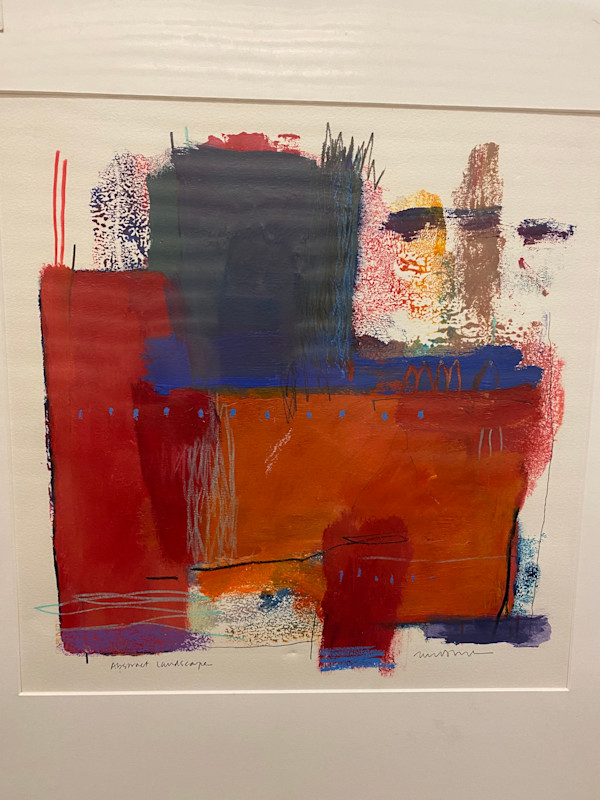 Abstract Landscape 1- mono print by Meg (Marguerite) Bernet